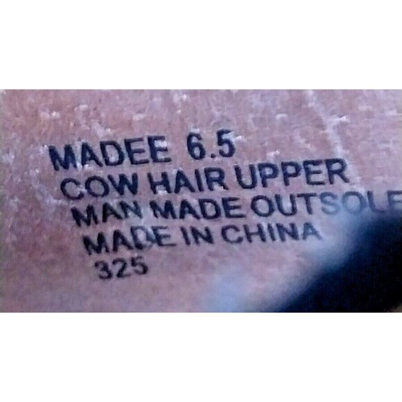 STEVEN by Steve Madden Madee Calf Hair Loafer Size 6.5 Brown and White - Picture 10 of 11